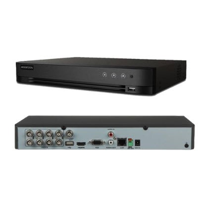 Hikvision 8-Channel 720p H.265 DVR (Model: DS-7208HGHI-M1, 1U Rack Mountable)
