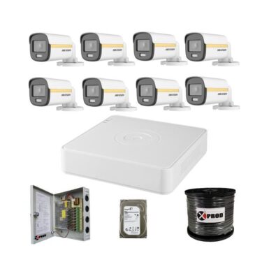 Hikvision 1080P HD ColorVu Bullet CCTV Camera System - 8 Pack
