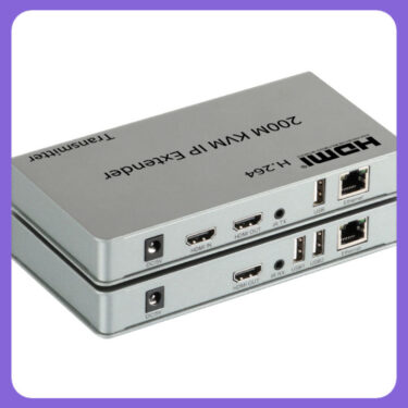 Professional 200M HDMI KVM USB Extender with IP/TCP CAT5e/6 Ethernet Connectivity for Network Switches