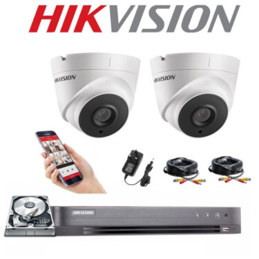 Hikvision HD 1080P 2MP Full-Color CCTV Camera System with 6 Cameras and 100m RG59 Cable (Excludes 1000GB Storage)