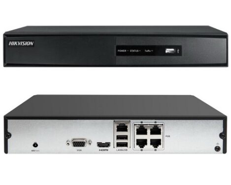 Hikvision 4-Port NVR DS-7104NI-Q1/4P/M with Full PoE Capability