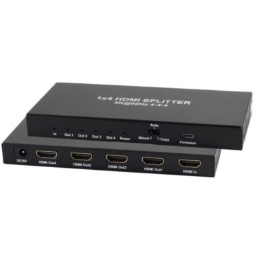 HDMI Signal Distributor - Supports 1 Input to 4 Output Configuration -